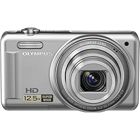 Olympus VR-320 14 MP Digital Camera with 12.5x Optical Zoom and 3 LCD (Silver) by Olympus