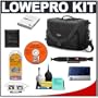 Lowepro Nova 5 AW (Black) Bag + Cameta Bonus Kit for Canon EOS, Nikon, Olympus Evolt, Pentax & Sony Alpha Digital SLR Cameras