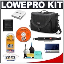 Lowepro Nova 5 AW (Black) Bag + Cameta Bonus Kit for Canon EOS, Nikon, Olympus Evolt, Pentax & Sony Alpha Digital SLR Cameras
