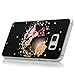 Galaxy S6 Edge Plus Case (Not for S6 Edge),Mavis's Diary 3D Handmade Bling Crystal Lovely Butterfly Fashion Champagne Rose with Shiny Sparkle Diamond Hard PC Cover for Samsung Galaxy S6 Edge Plus