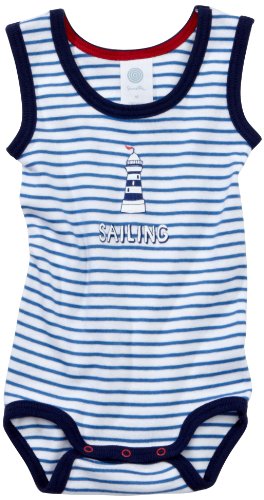 Sanetta Baby - Jungen Body, gestreift 321333, Gr. 104, Blau (10) Preisvergleich