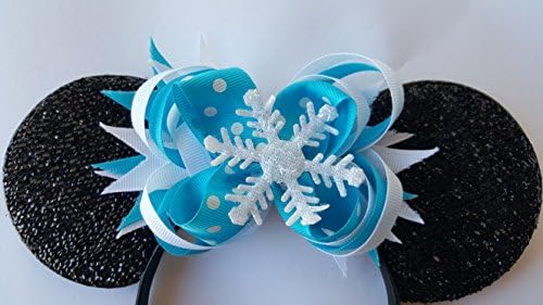 Custom Disney Frozen Bow Minnie Mouse Ears (Childrens or Adults)