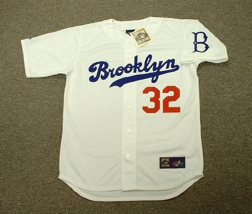 SANDY KOUFAX Brooklyn Dodgers 1955 Majestic Cooperstown Throwback Baseball Jersey, 2XL