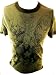 Search : Captain America Mens T-Shirt -With Wolverine and Iron Man on Military Green