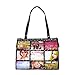 Fashion Metallic Photo Tote Bag with Studs