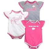 Newborn Kansas City Chiefs 3 Piece Creeper Set (0/3M - 6/9m) 0-3 Months