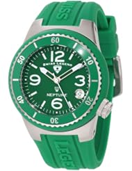 Swiss Legend Womens 11840P-08 Neptune Green Dial Green Silicone Watch