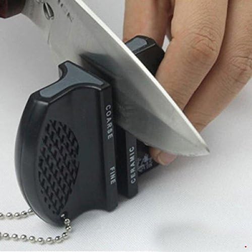 Kitchen mini Ceramic Rod Tungsten Steel Camp Pocket Kitchen Knife Sharpener Tool