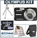 Olympus FE-350 W Digital Black Camera Kit, with 1 GB xD Picture Memory Card, Camera Bag, Table Top Tripod, EZ Digital Photography Guide Card
