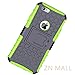 iPhone 6 Plus Case,iPhone 6S Plus Case**HOT**iPhone 6 6s Plus Case [Light Weight] Durable TPU&PC Dual Layer Shockproof Impact Resistant Hard Case Cover with Kickstand for iPhone 6 Plus 6S Plus (Green)
