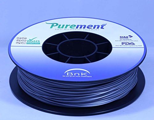 PUREMENT BNK-PMTS175 Anti Microbial PLA Filament - 1.75mm - Silver