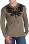 Marc Ecko Cut & Sew Men's Mvp Crew Thermal Shirt,Dusty Olive,Large