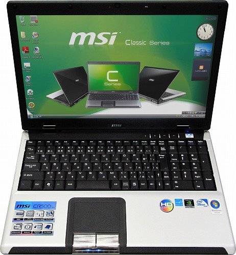 MSI Wind Cシリーズ 15.6インチワイド液晶 スリムノートブック CR500 C50T30-HPBS