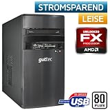 Produkt-Bild: 6 KERNE | USB 3.0, STROM SPAR Office / Multimedia COMPUTER Eco-Tec PC 80PLUS, Super Silent BeQuiet 300W Netzteil mit 80Plus Zertifizierung , AMD Bulldozer X6 FX-6100 (6x3.3GHz) +Arctic Alpine64Pro L&uuml;fter, 500GB SATA2, Crucial 8192MB PC1600 DDR3, MSI 880GMA-E35(FX) AM3+ Mainboard, AMD Grafik HD4250 mit HDMI/DVI, DVD-Brenner, CardReader, 7.1 Sound, GigabitLAN