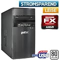 USB 3.0, STROM SPAR Office / Multimedia COMPUTER Eco-Tec PC 80PLUS, Super Silent BeQuiet 300W Netzteil mit 80Plus Zertifizierung , AMD Bulldozer X4 FX-4100 (4x3.6GHz) +Arctic Alpine64Pro L�fter, 500GB SATA2, Crucial 8192MB PC1600 DDR3, MSI 880GMA-E35(FX) AM3+ Mainboard, AMD Grafik HD4250 mit HDMI/DVI, DVD-Brenner, CardReader, 7.1 Sound, GigabitLAN