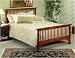 Mission Style Full Size Bed in Oak Finish