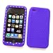 Apple iPhone 4 (NOT 4S) (AT&T) Diamond Skin Case Protector with "Diamond Texture Grip" Purple