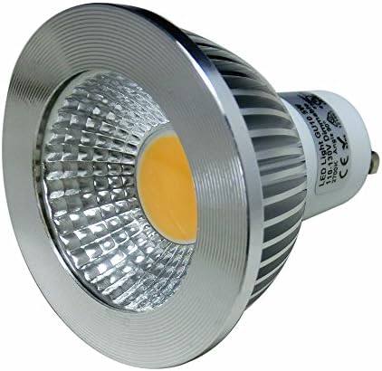 LEDISON LIGHTING® (1-Piece) UL-Listed LED Spotlight GU10 5Watt, Dimmable 120V AC, Flood Bulb, 50W Halogen Bulb Equivalent, Standard Size, Accent, Landscape, Track Lighting (Cool White 6000K)