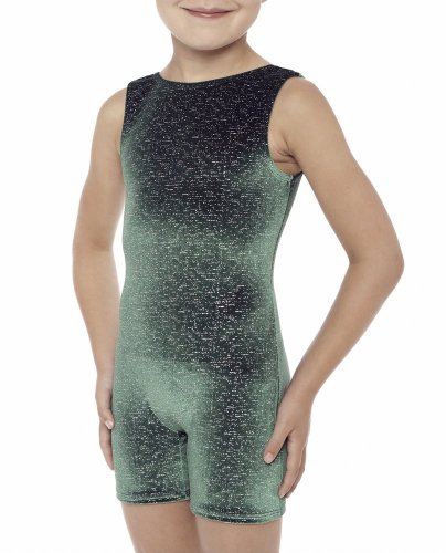 Danskin Girls 2-6x Bike Unitard Ballet Top, Waterfall, Toddler