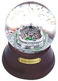 Historic Anaheim Stadium Musical Water Globe with Wood Base