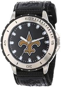 Game Time Men's NFL-VET-NO Veteran Custom New Orleans Saints Veteran Series Watch