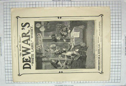 1902 Advertisement Dewars Scotch Whisky Quakers Oats