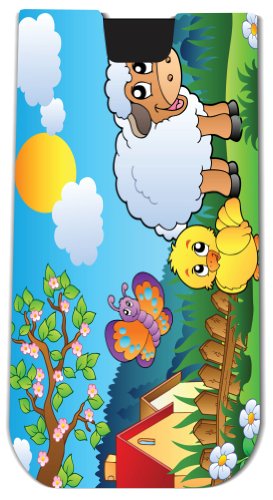 Rikki KnightTM Meadow With Happy Spring Animals - Smart Phone Neoprene Protective Pouch for iPhone 4/4s/5/5s/5c, Motorola Moto X, Galaxy S3/S4/Note 3/Ace 2, LG Optimus Gpro/G2/L3/4X HD, Sony Xperia Z1S/U, HTC Droid/One/One X/Pro/mini, Blackberry G10/Z10, N