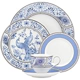 Lenox Marchesa Couture 5-Piece Place Setting, Sapphire Plume