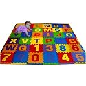 Uppercase 36 Sq. Ft. 'We Sell Mats' Alphabet and Number Floor Puzzle-Each Tile 12"x12"x3/8" Thick with Borders