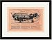 Black Framed/Matted Print 17x23, Showing Simplicity of Working Parts of 28x46 Case Thresher