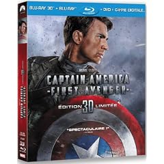 Captain America : First Avenger - Super Combo Blu-ray 3D active + Blu-ray 2D + DVD + Copie digitale [Blu-ray]