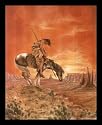 Native American Indian End Of Trail Framed Art Poster Print - 16" X 20"