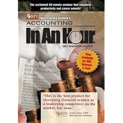 Best Practice Institute's Accounting In An Hour - Get Smarter Faster DVD by Rick J. Makoujy, Jr.