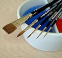 Jack Richeson Set of 5 Pure Sable Watercolor Brushes