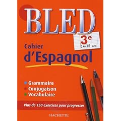 Cahier d'espagnol 3e : 14/15 ans