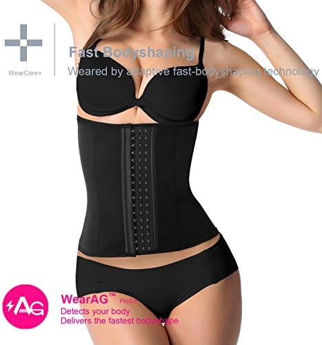 Agegg Women Latex Sport Girdle Waist Trainer Corset Body Cincher Shapewear