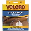Velcro Sticky-Back Tape 3/4"X15' - White