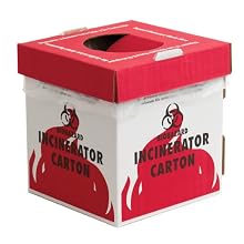 Bel-Art, Scienceware, 132050002, Carton, Biohazard, Incinerator, Table Model, 6/Package
