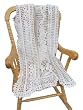 Handmade Artisan Organic Cotton Baby DECOR Crib Blanket - Cherubs Design (Extra Large/crocheted Entirely By Hand) Handmade Artisan Organic Cotton Baby DECOR Crib Blanket - Cherubs Design (Extra Large/crocheted Entirely By Hand)