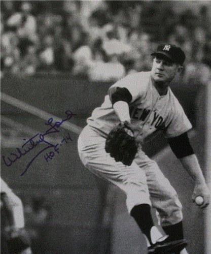 Autographed/Hand Signed Whitey Ford New York Yankees 8x10 Photo