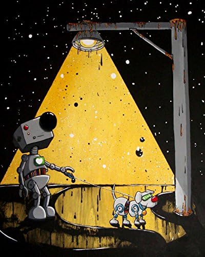 8x10 Art Print by Mike Best - Walking the Dog