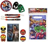 40 Marvel Super Hero Small Toy Party Favors - Stickers, Balloon & Goodie Bags