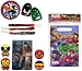 40 Marvel Super Hero Small Toy Party Favors - Stickers, Balloon & Goodie Bags