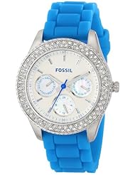 Fossil Womens ES3497 Stella Analog Display Analog Quartz Blue Watch