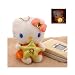 ハローキティ揺れると光る!ピカピカ星座ぬいぐるみボールチェーン(しし座)BH-11786: 星座のクッションを抱いたフカフカなキティちゃん♪12種類のマスコットはスイッチを入れて揺らすとカラフルに光るよ☆電池交換をすることが出来ます。(電池:ボタン電池LR11303ケ使用)サイズ:マスコット約10cm