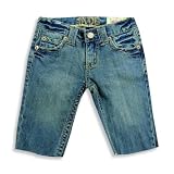 Jade - Girls Low-Rise Jean Bermuda Short, Denim Blue