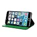 iPhone 6 Case - Exact Apple iPhone 6 5.5 Case [BillFOLD Series] - PU Wallet Flip Cover Case for Apple iPhone 6 Air (5.5-inch) Green