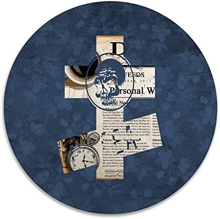 CVB DOORMAT Newspaper Desktop Cross And Skeleton Non-slip Doormat White