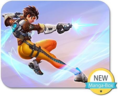 Overwatch Tracer D.Va Widowmaker Mei Symmetra Mercy Rubber Mouse Pad Mousepad with Designs 9.84"x7.87"