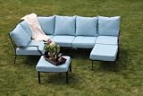 7pc Outdoor Patio Furniture Set - Blue